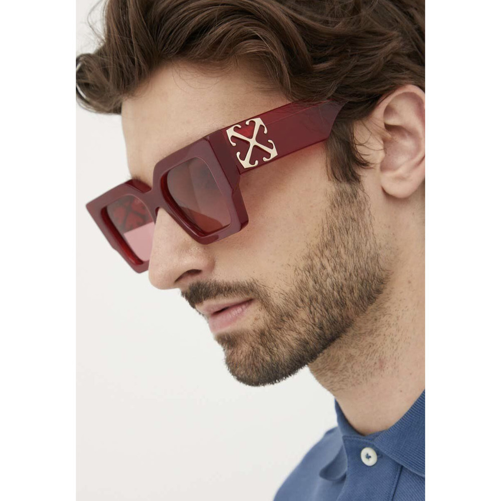 NWT Off-White Catalina Burgundy Cat Eye 55mm Sunglasses